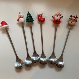 Christmas Themed Stainless Steel Spoons